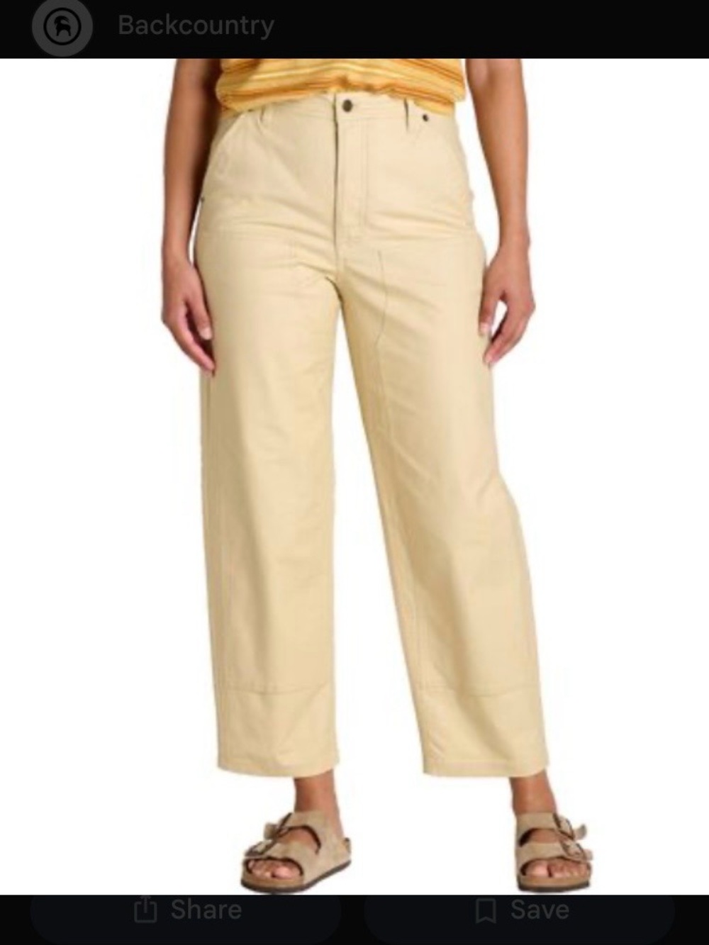 Toad&Co Cream W’s Juniper Utility pants, size 6